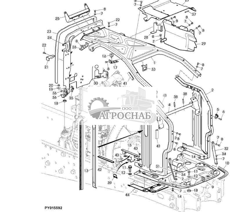 Опора капота 